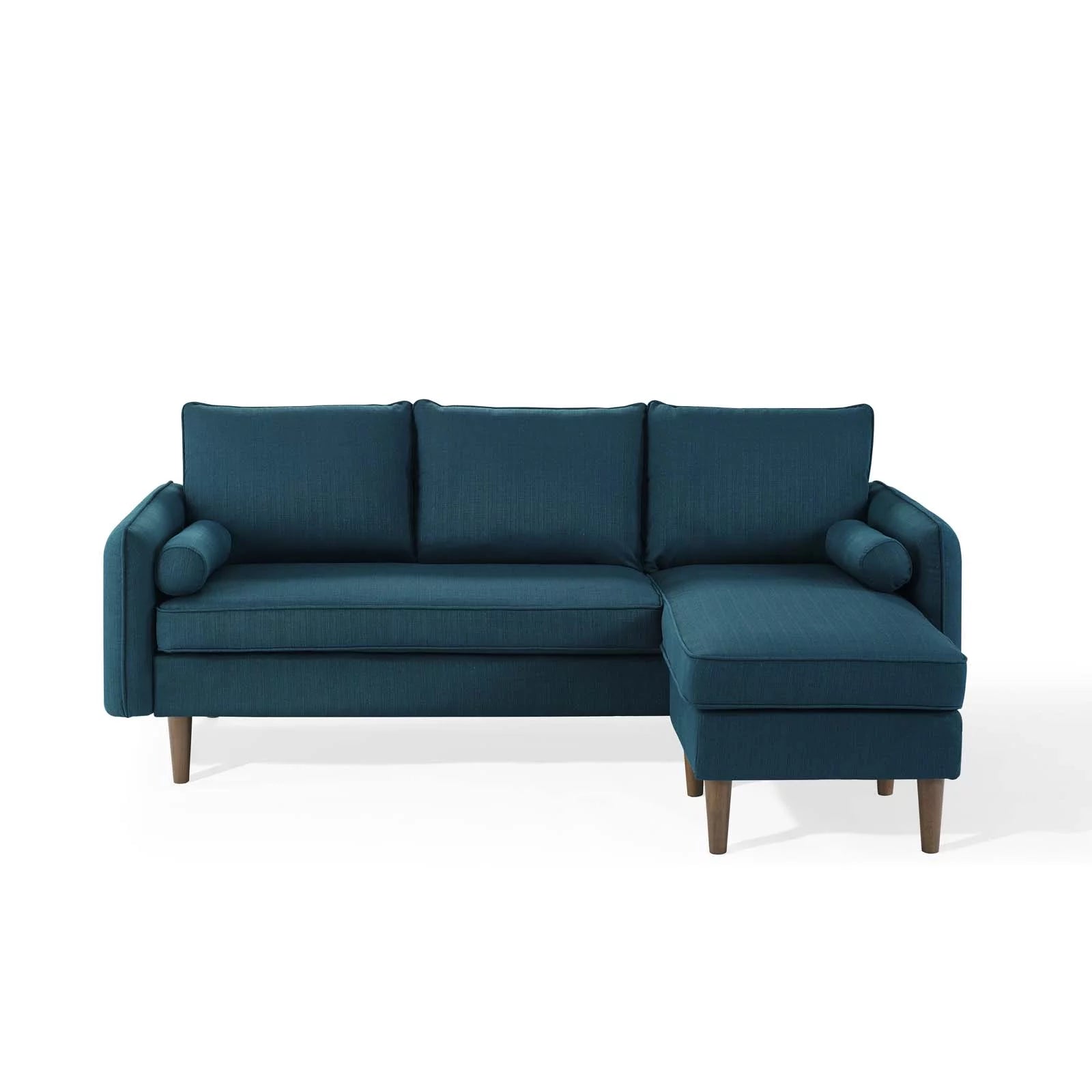 Navy Blue Fabric Sectional Sofa Set E296537