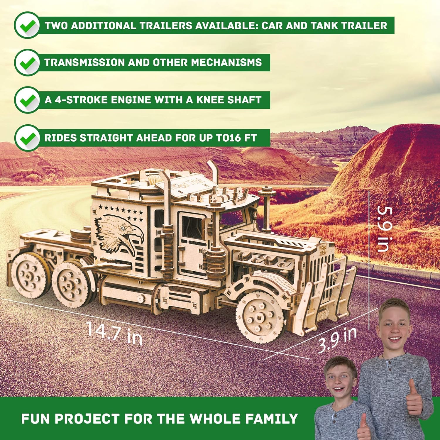 3D Wooden Puzzle Truck Bundle R7024