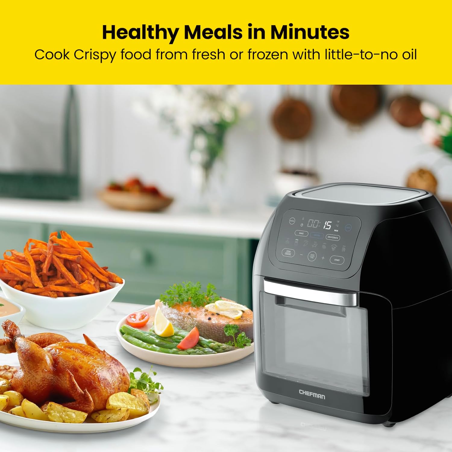 10L 3.6Qt Air Fryer with Rotisserie G431