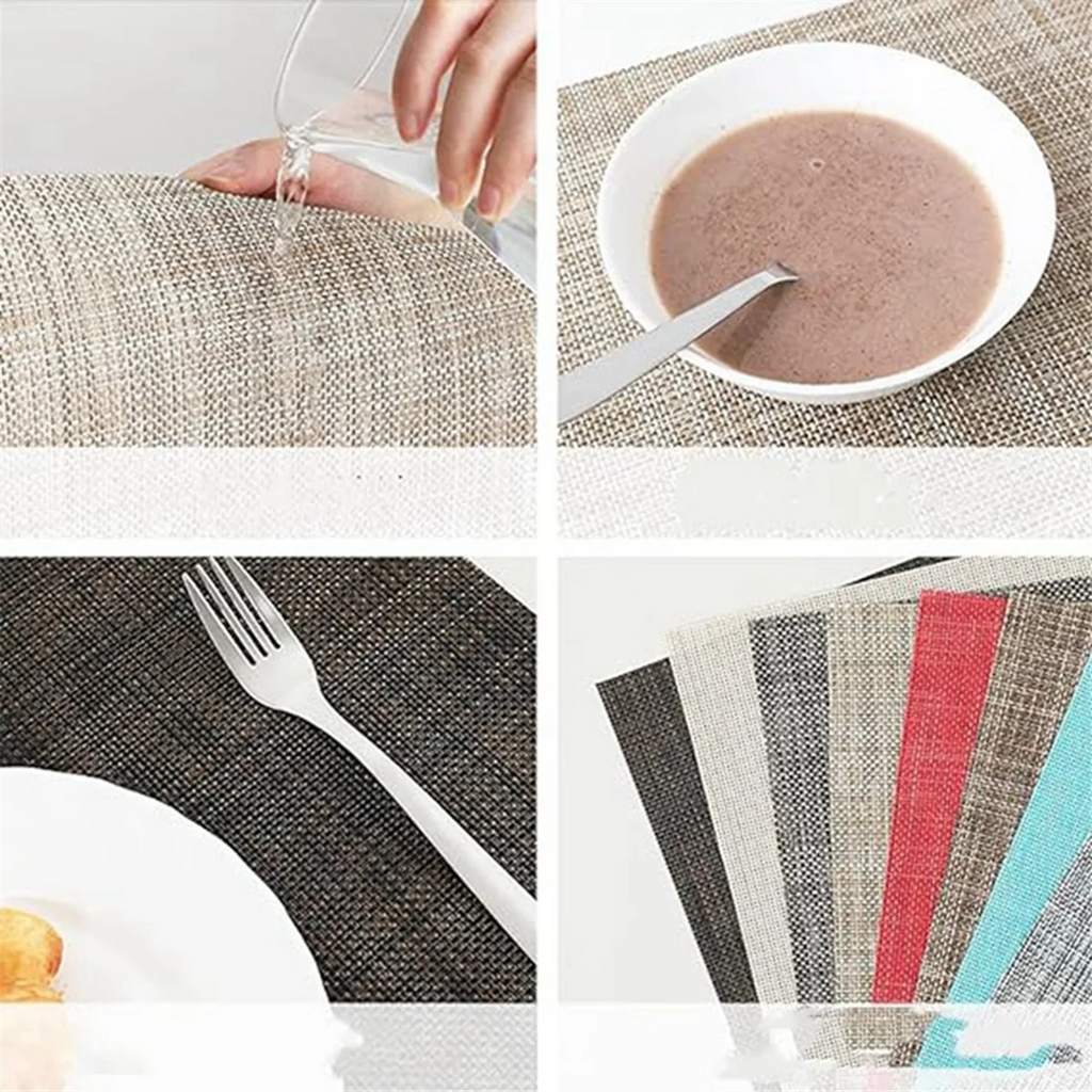 Washable Heat Non Placemats Set of 6 W40139
