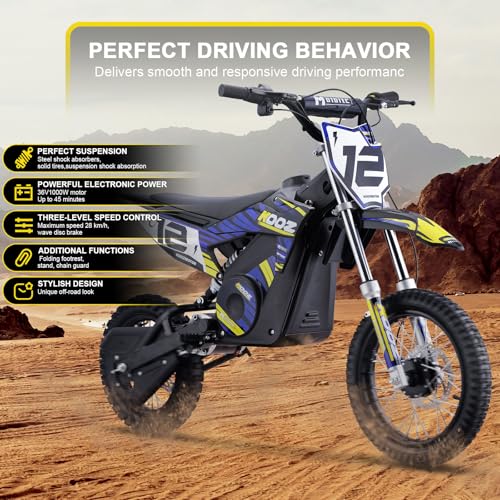 Blue Electric Dirt Bike S490