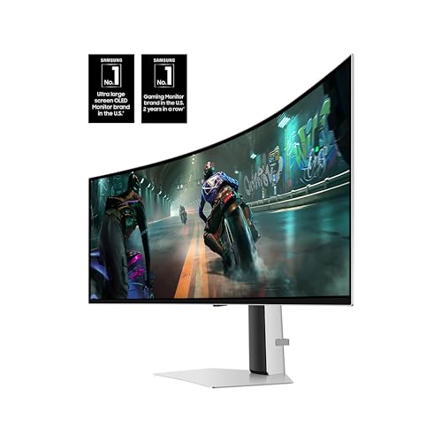 49" Dual QHD QD-OLED Curved Gaming Monitor, 144Hz, 0.03ms Y445