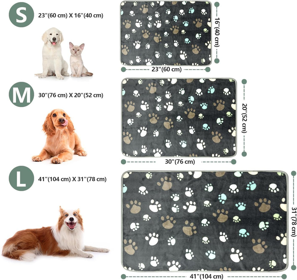 3Pack Super Soft Fluffy Pet Blankets D6033