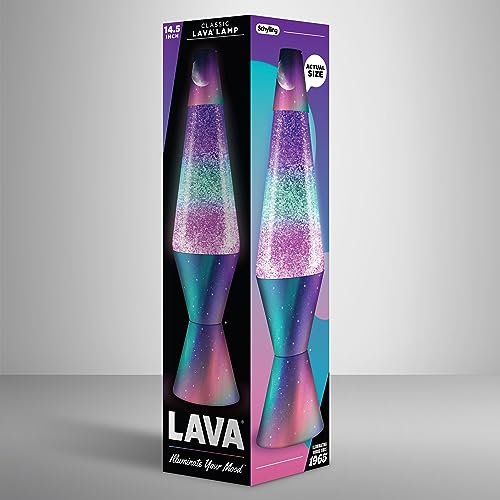 14.5" Silver Glitter Motion Lamp M746