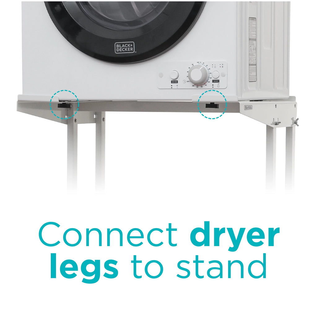 White Washer Dryer Stacking Rack Stand Q970491