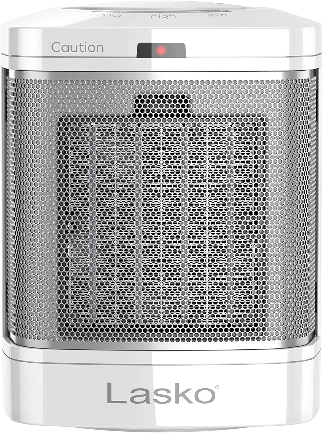 Ceramic Adjustable Thermostat Space Heater, Non-Oscillating, Small Portable Ceramic Space Heater, White G236648