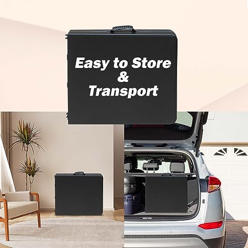 White Black Heavy Duty Plastic Folding Table C355409
