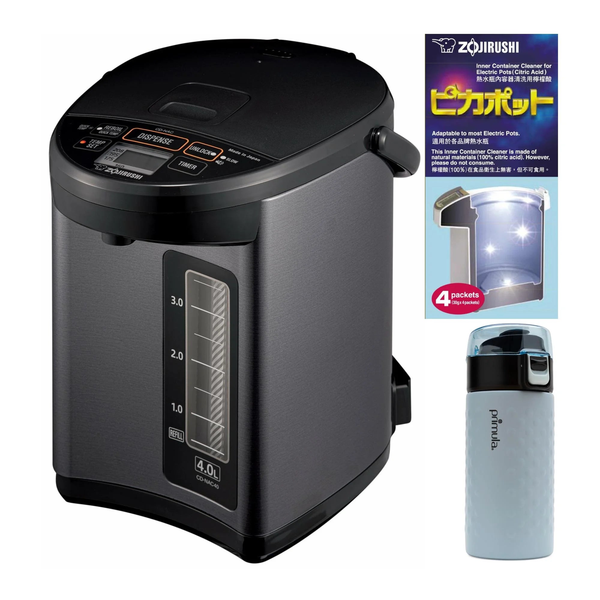 4-Liter Metallic Black Water Boiler J80652