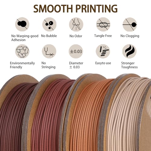 Matte Rainbow 3D PLA Printer Filament 1.75 mm 1kg Z862