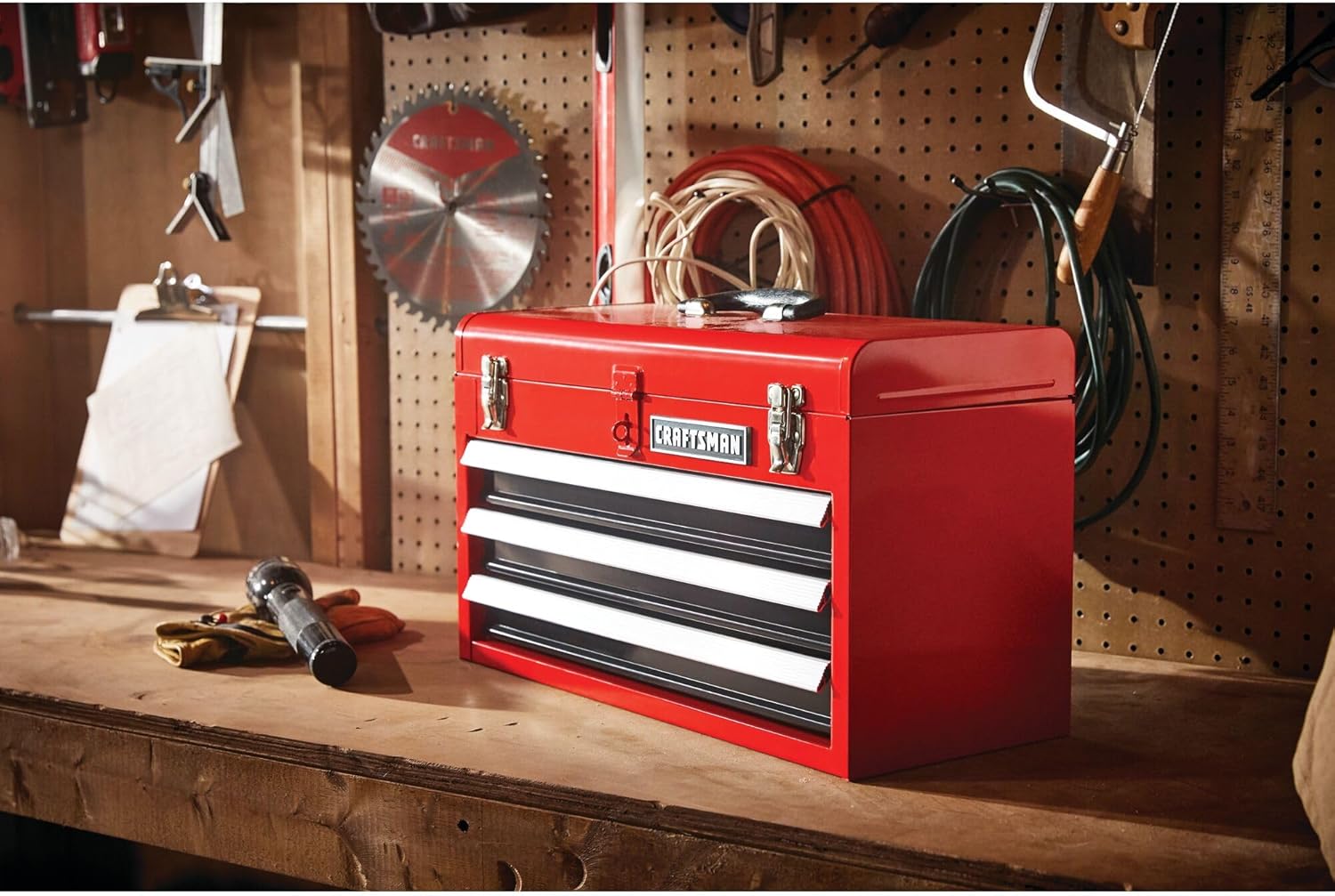 3-Drawer Stainless Steel Portable Tool Chest L203
