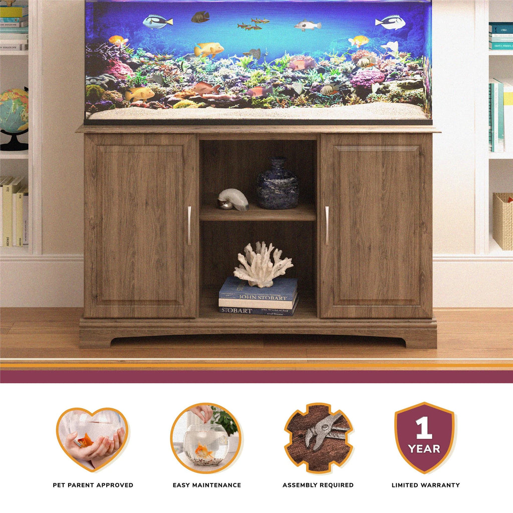 Ivory Oak 50 - 75 Gallon Aquarium Stand D422864