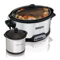7 Quart Programmable Slow Cooker with Removable Crock, Red S883