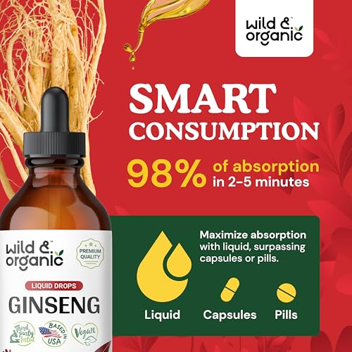 4 fl oz Organic Red Ginseng Liquid Extract I5471