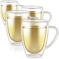 Set of 4 Double Wall Glass Tea Cups M616