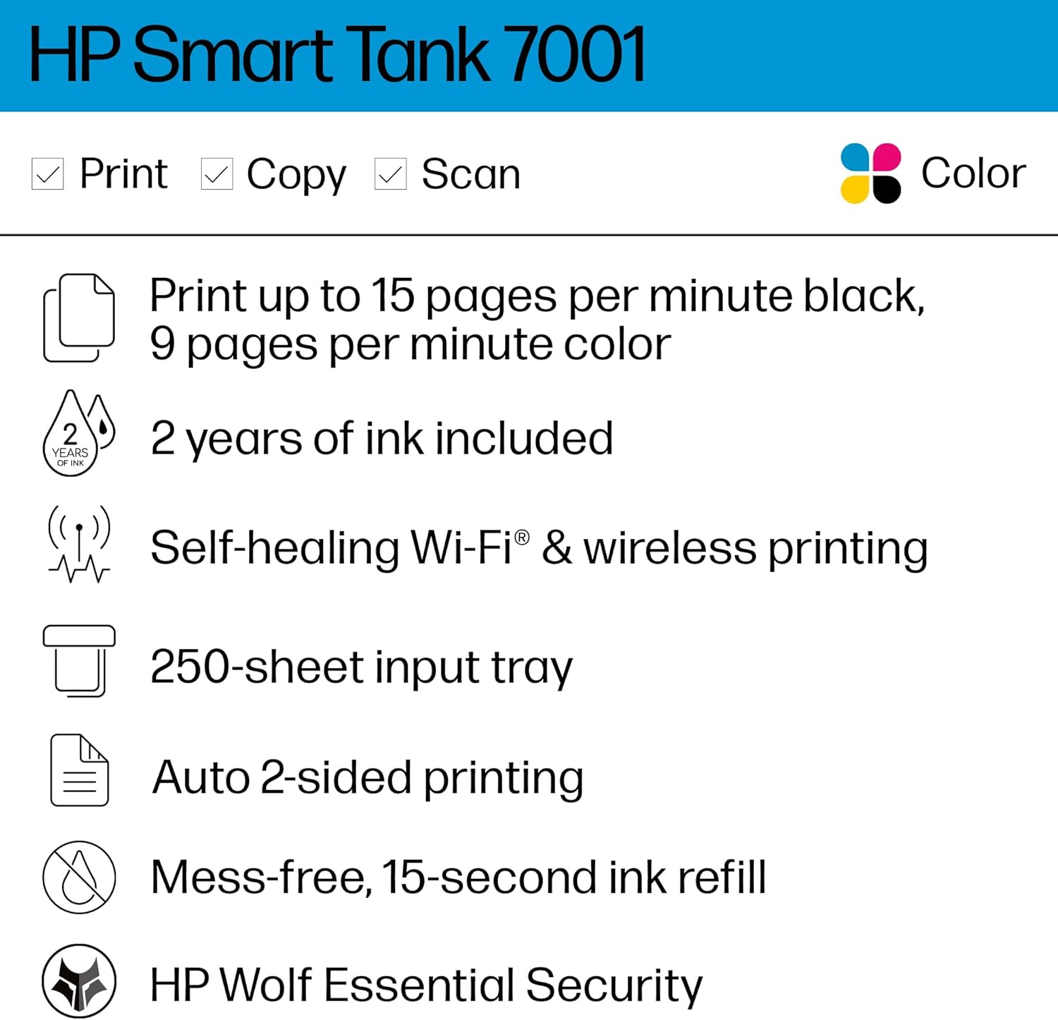 Wireless All-in-One Ink-Tank Printer Q44935