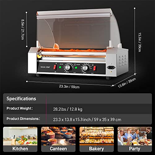 7 Roller Stainless Steel Hot Dog Roller Machine G506