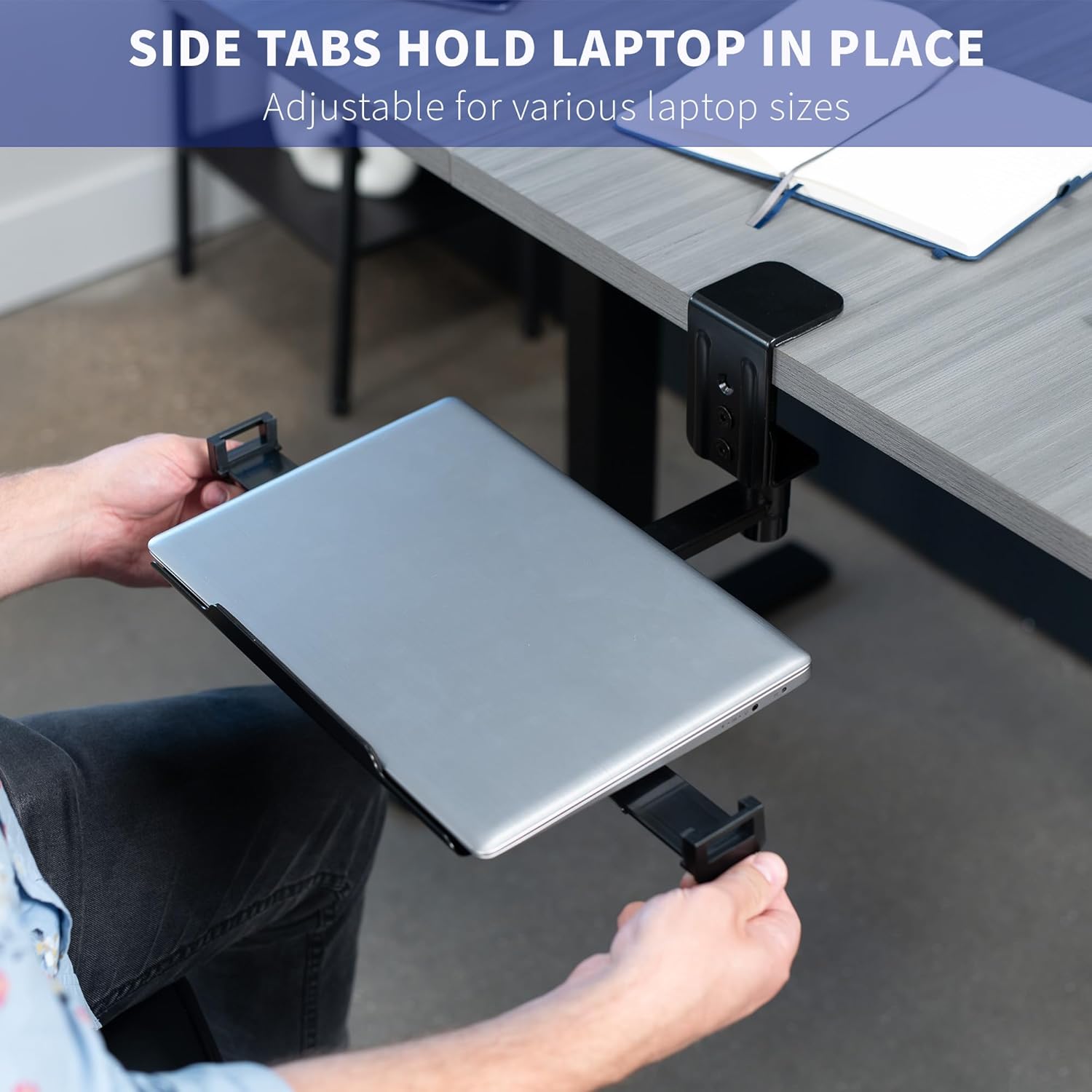 Black 12 x 9 inch Rotating Laptop Tray M3972