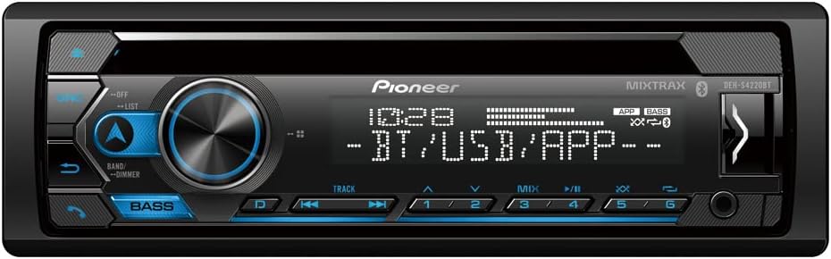 Single-Din Bluetooth CD Receiver with USB/AUX Inputs K2882