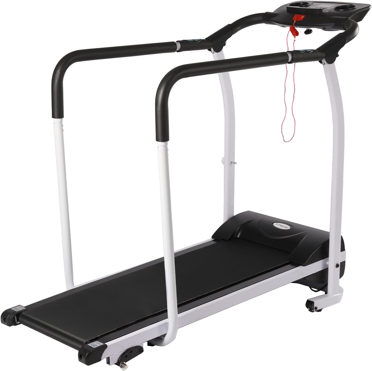 Foldable Walking Treadmill with LCD Display, 220 lbs Capacity R90035