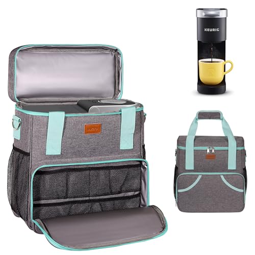 Pink Travel Bag for Single Serve Coffee Brewer with Shoulder Strap F860