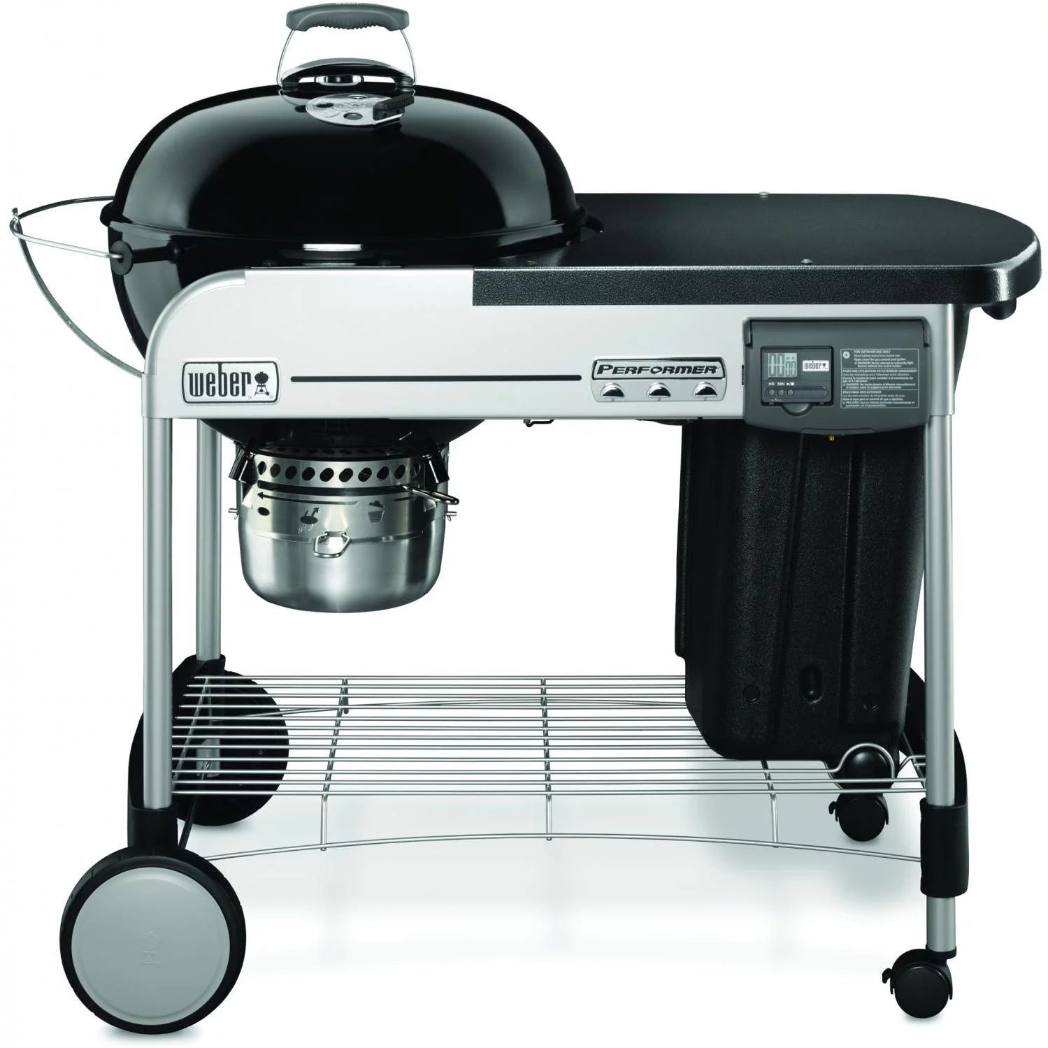 Black 22-Inch Freestanding Charcoal Grill W93524