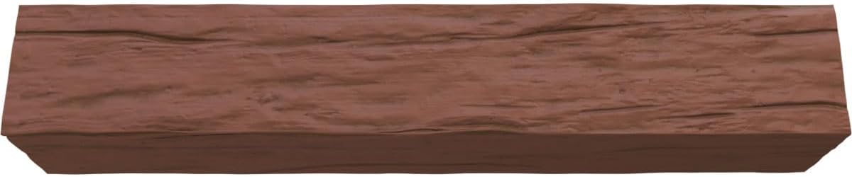 3-Sided Faux Wood Ceiling Beams, 8-in. W x 8-in. H x 8-ft. L, Redwood R1559
