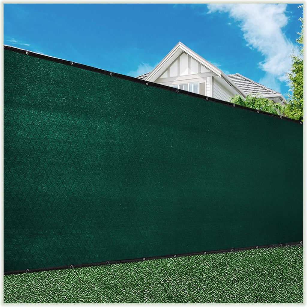 8' x 50' Green Privacy Screen Fabric Shade Tarp S9302