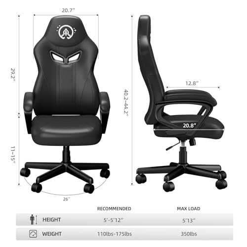 Black Ergonomic Gaming Chair R38600