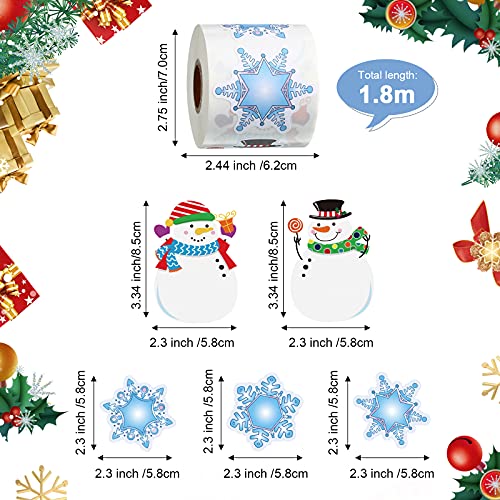 300 Pcs Christmas Stickers Self Adhesive Roll Stickers H80840