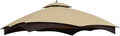Double Tiered Outdoor Patio Gazebo Replacement Canopy D4616