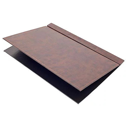 10 Piece Brown Leather Desk Organizer A863