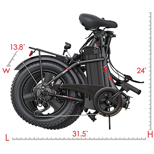 16" x 3.0 Fat Tire Step Thru Electric Bicycle with 48V Removable Battery L1468