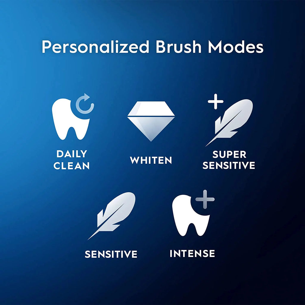 Black Electric Toothbrush with 3 Brush Head V869