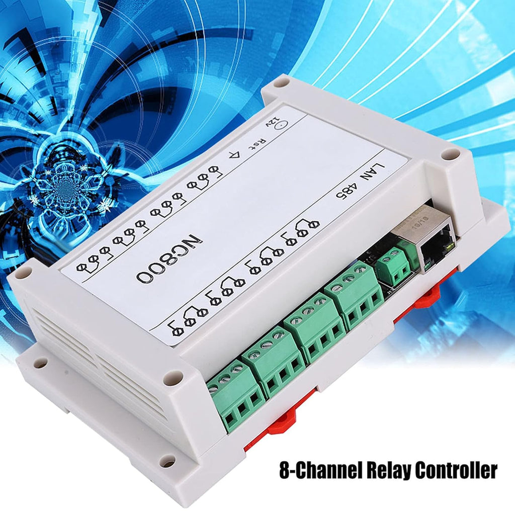 8 Channels Ethernet Relay Module Board 250V/AC 10A with Case B9964