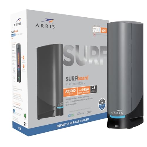 Cable Modem Router Combo DOCSIS 3.1 Gigabit WiFi 6 AX3000 B478134