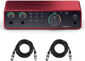 2x2 USB Audio Interface Bundle with 2 XLR Cables N7742