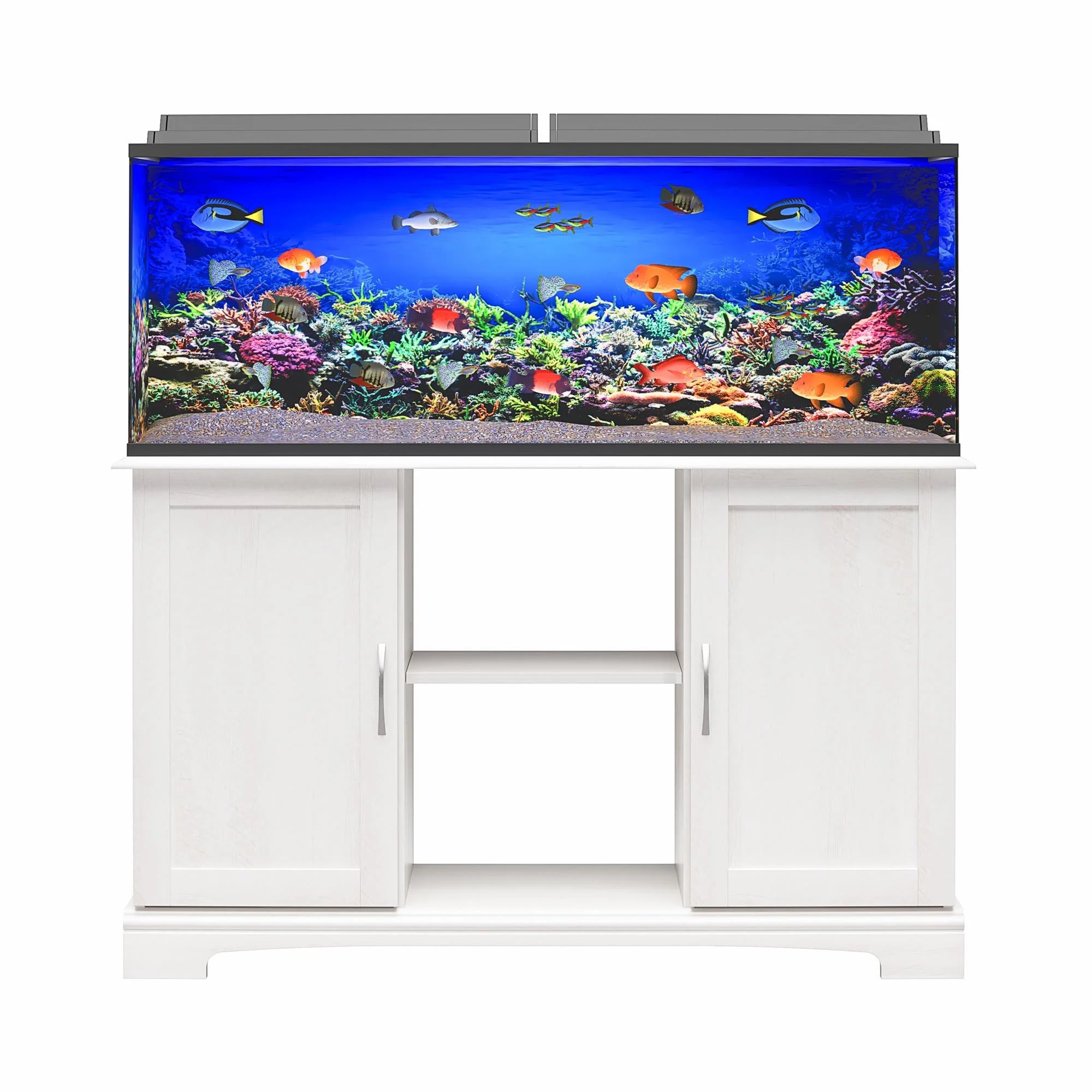 Ivory Oak 50 - 75 Gallon Aquarium Stand D422864