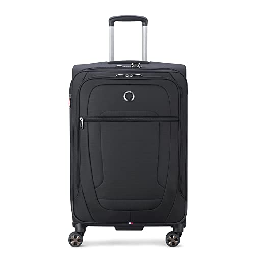 Black Softside Expandable Luggage with Spinner Wheels, Carry on 20 Inch I463