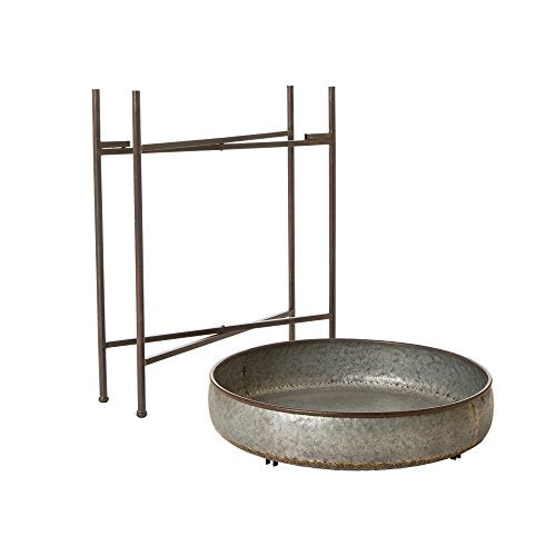 Set of 2 Metal End Table with Removable Tray I20677