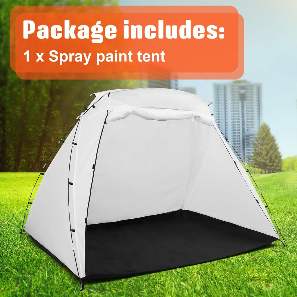 White 8.5 x 6 x 5.5 ft Portable Paint Booth Spray Paint Tent I4577