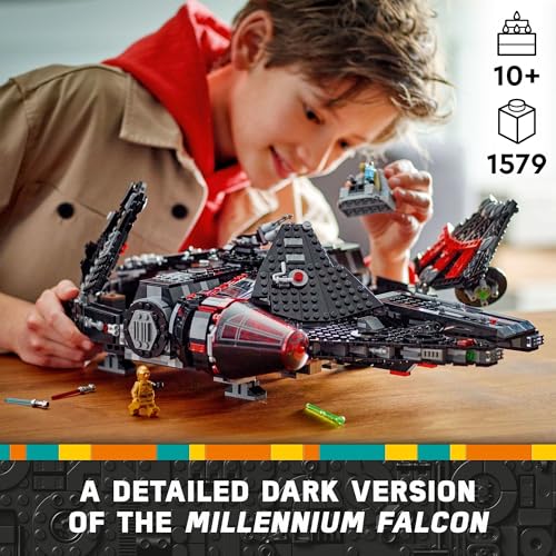 LEGO Star Wars The Dark Falcon Buildable Starship Toy Vehicle Set with 6 Minifigures Y989215