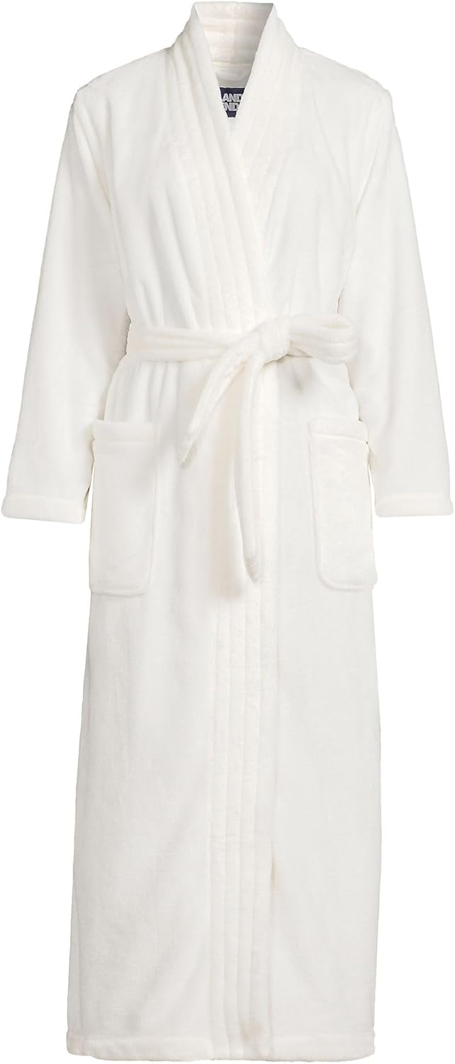 Ivory Petite Medium Long Wrap Robe H32384