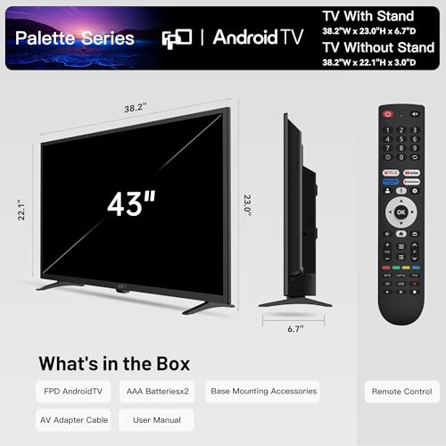 43 Inch Smart TV Flat Screen LED Television Full HD 1080p L43940