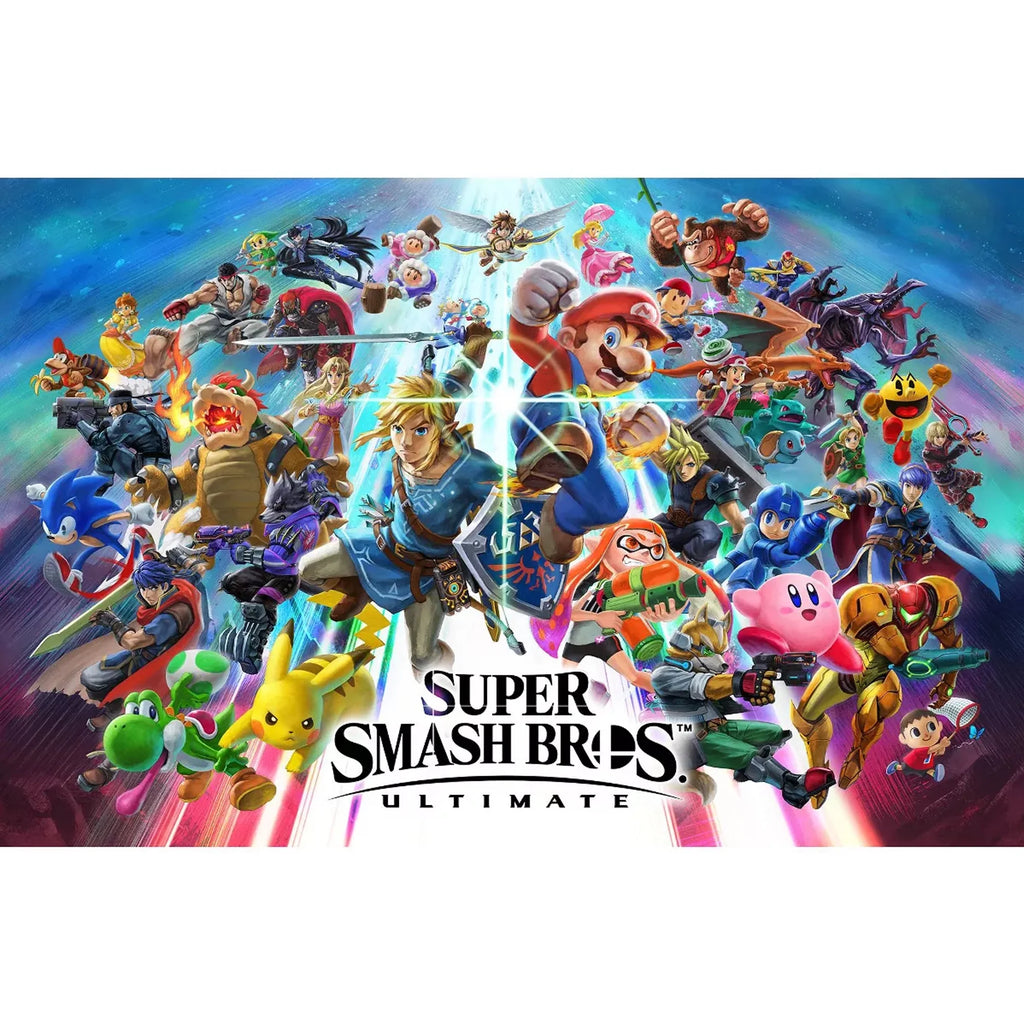 Gray Console OLED Bundle with Super Smash Bros. Ultimate, Triangle Strategy, Wireless Pro Controller and Accessories E579600