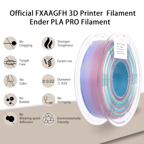 Matte Rainbow 3D PLA Printer Filament 1.75 mm 1kg Z862