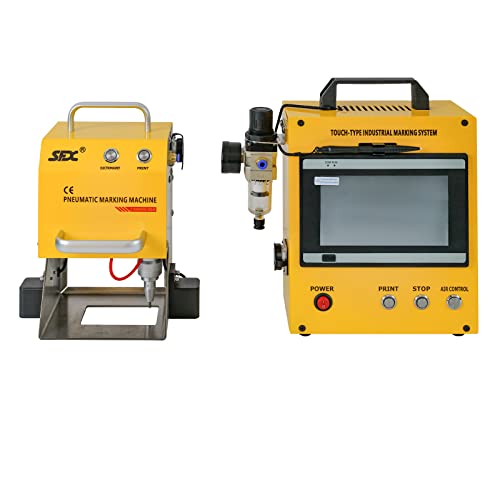 100W Pneumatic Dot Peen Metal Engraving Machine Engraving Size 120x50mm Depth 0.02-1 mm B543361