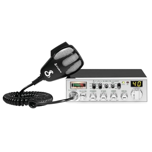 Black CB Radio with NOAA Weather Channels and 4-Color LCD D824