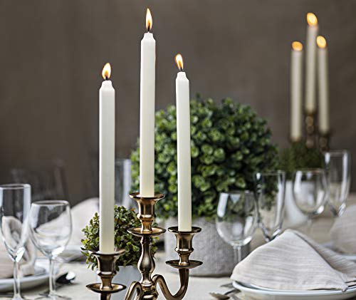 Ivory Unscented Dripless 11.5 Inch Candlesticks Bulk Pack 50 Count S125