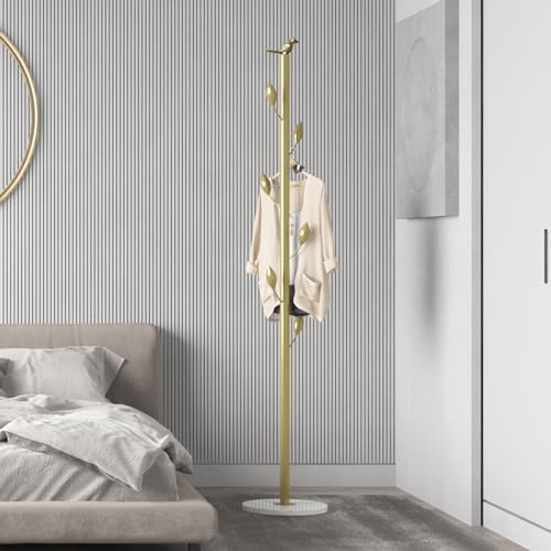 Black Metal Coat Rack with 6 Hooks K54877