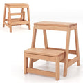 Wooden 2-Step Folding Step Stool B50450